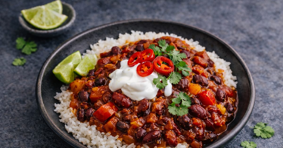 Sweet Potato Bean Chilli